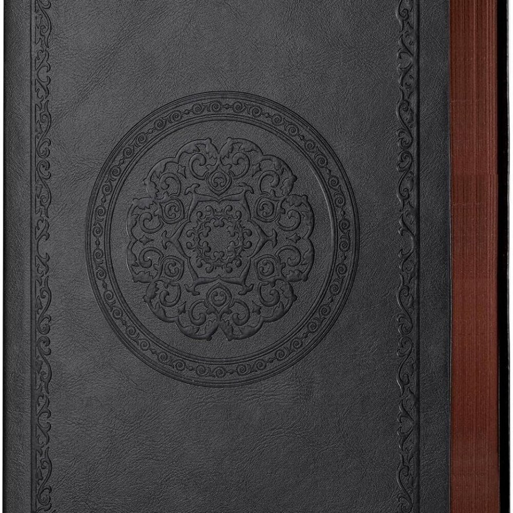 2025 Leather Vintage Journal Notebook,300 Pages,Leather Softcover Lined Journal